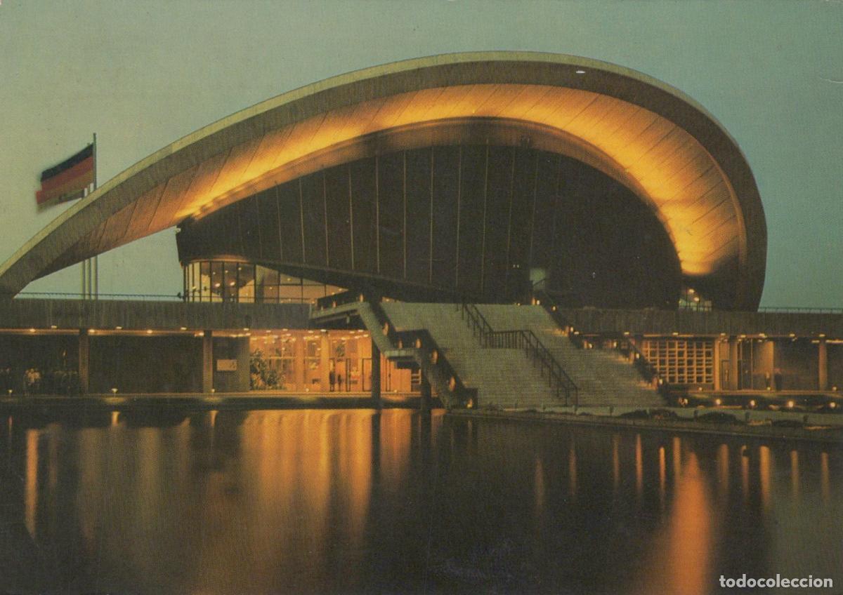 Cartes Postales: Germany Berlin Congress Hall Modern Architecture Illuminated At Night *YAN246