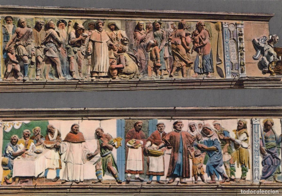 Postcards: Italy Pistoia Ospedale del Ceppo Terracotta Friezes By Giovanni Unposted *YAN374