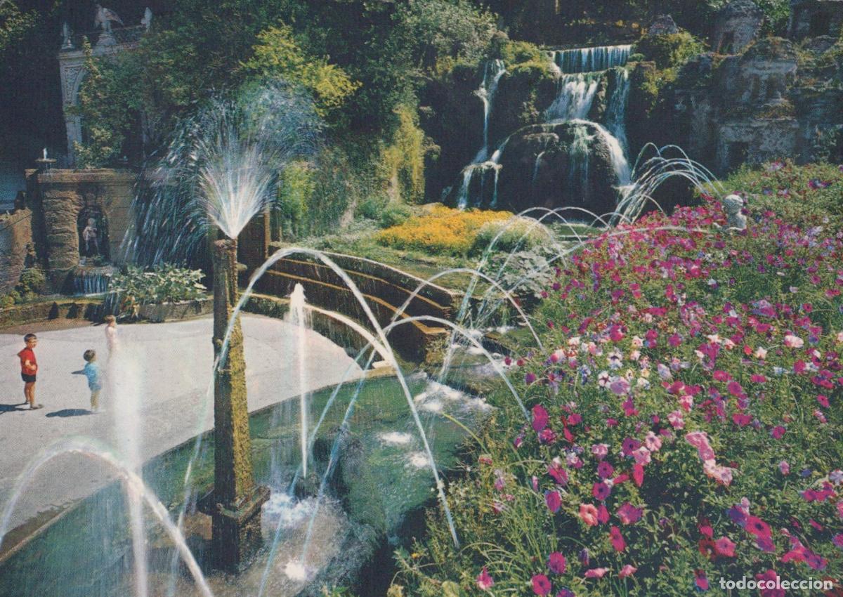 Postcards: Italy Tivoli Villa D Este Largo Rometta Fountain Gardens Waterfall *YAN282