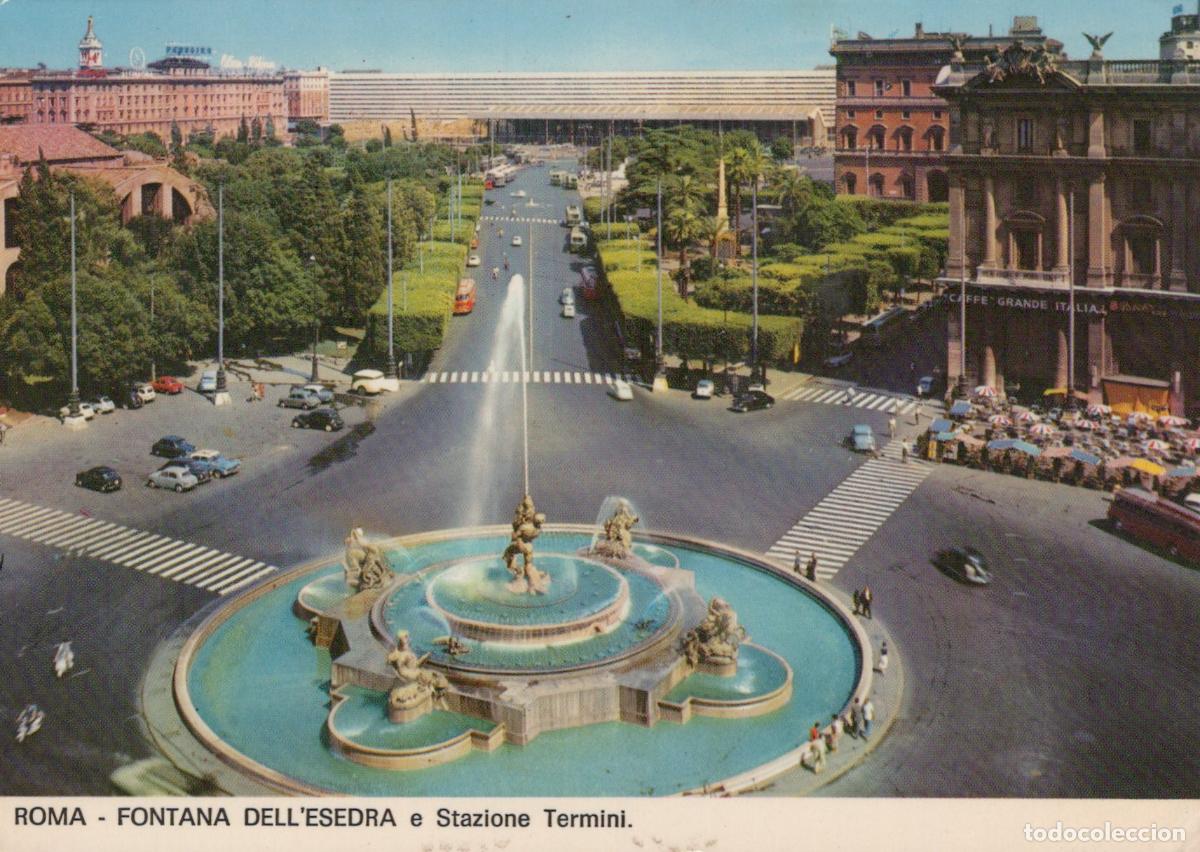 Postcards: Italy Rome Piazza della Repubblica Fountain of the Naiads Unposted *YAN394