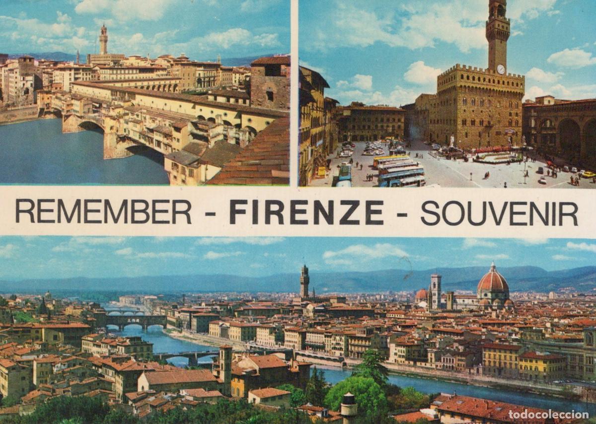 Postais: Italy Florence Ponte Vecchio Palazzo Vecchio Arno River Cityscape *YAN292