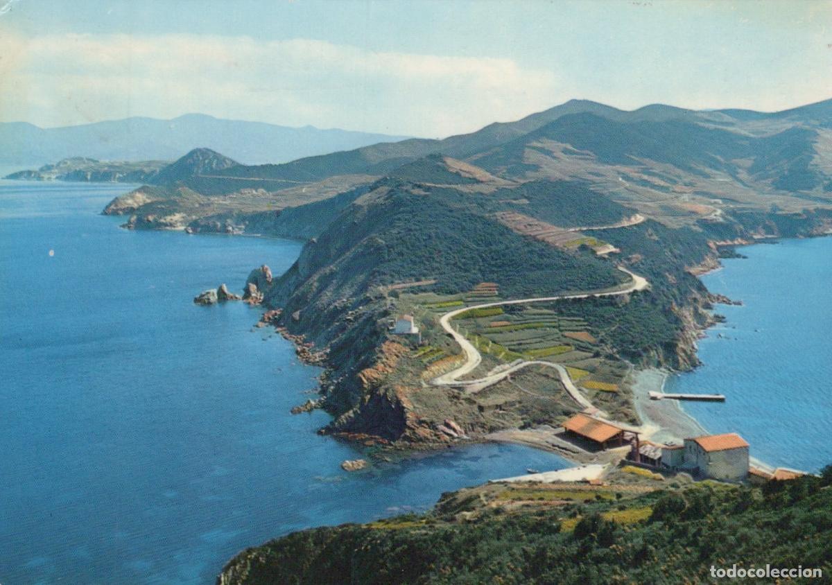 Postais: Italy Bosa Aerial View of A Winding Coastal Road and Buildings Along the *YAN286