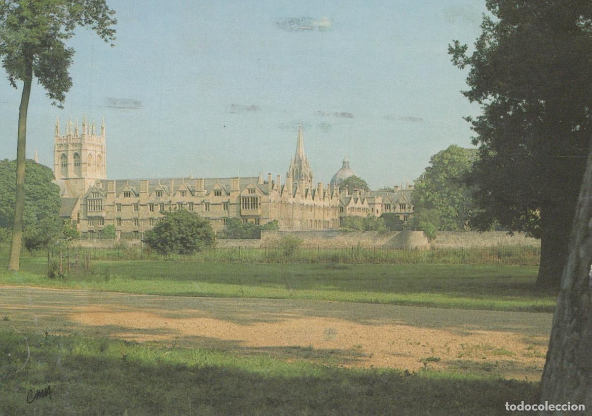 Cartoline: United Kingdom Oxford Merton College From Broad Walk Showing Old Town *YAN297