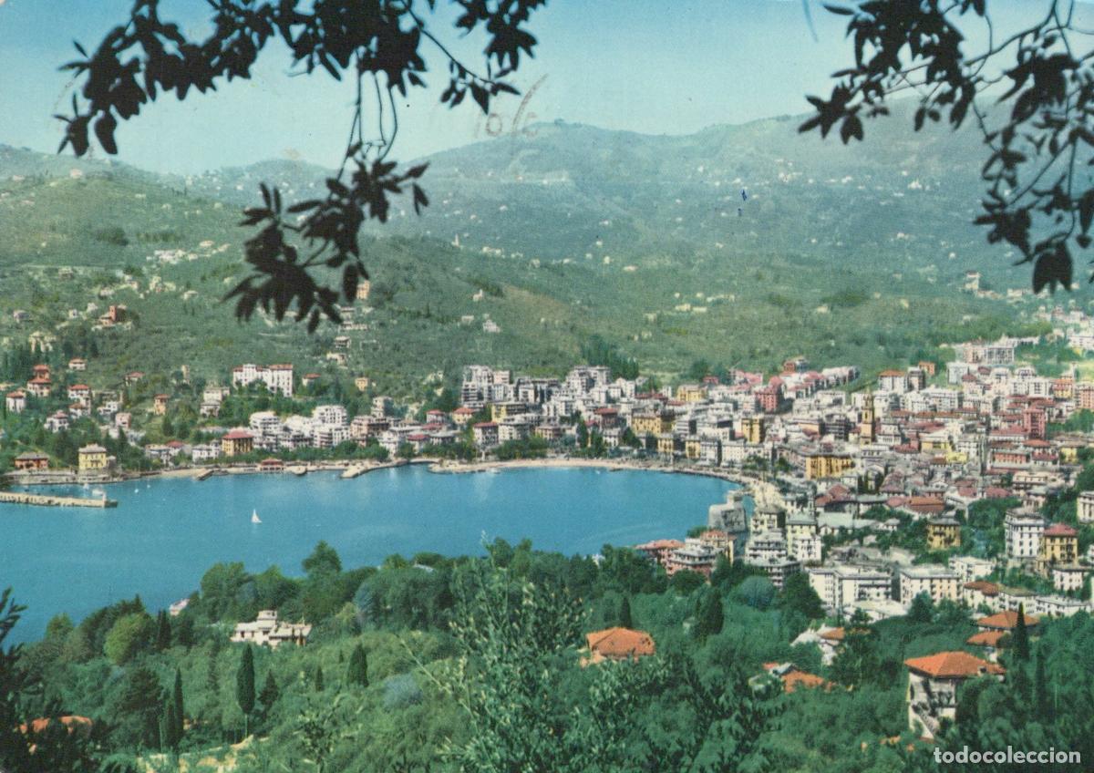 Postais: Italy Rapallo Panoramic View of the Coastal Town and Bay 1950s *YAN413