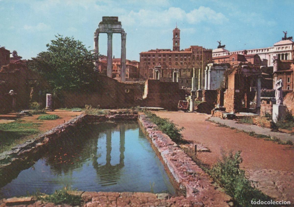 Cartoline: Italy Rome Roman Forum Ancient Ruins Temple of Castor and Unposted *YAN302