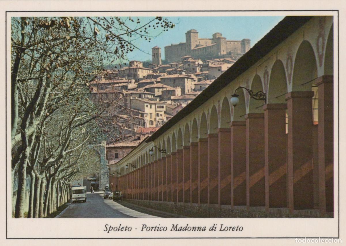 Cartoline: Italy Spoleto Portico Madonna DI Loreto With Fortress in Unposted *YAN460