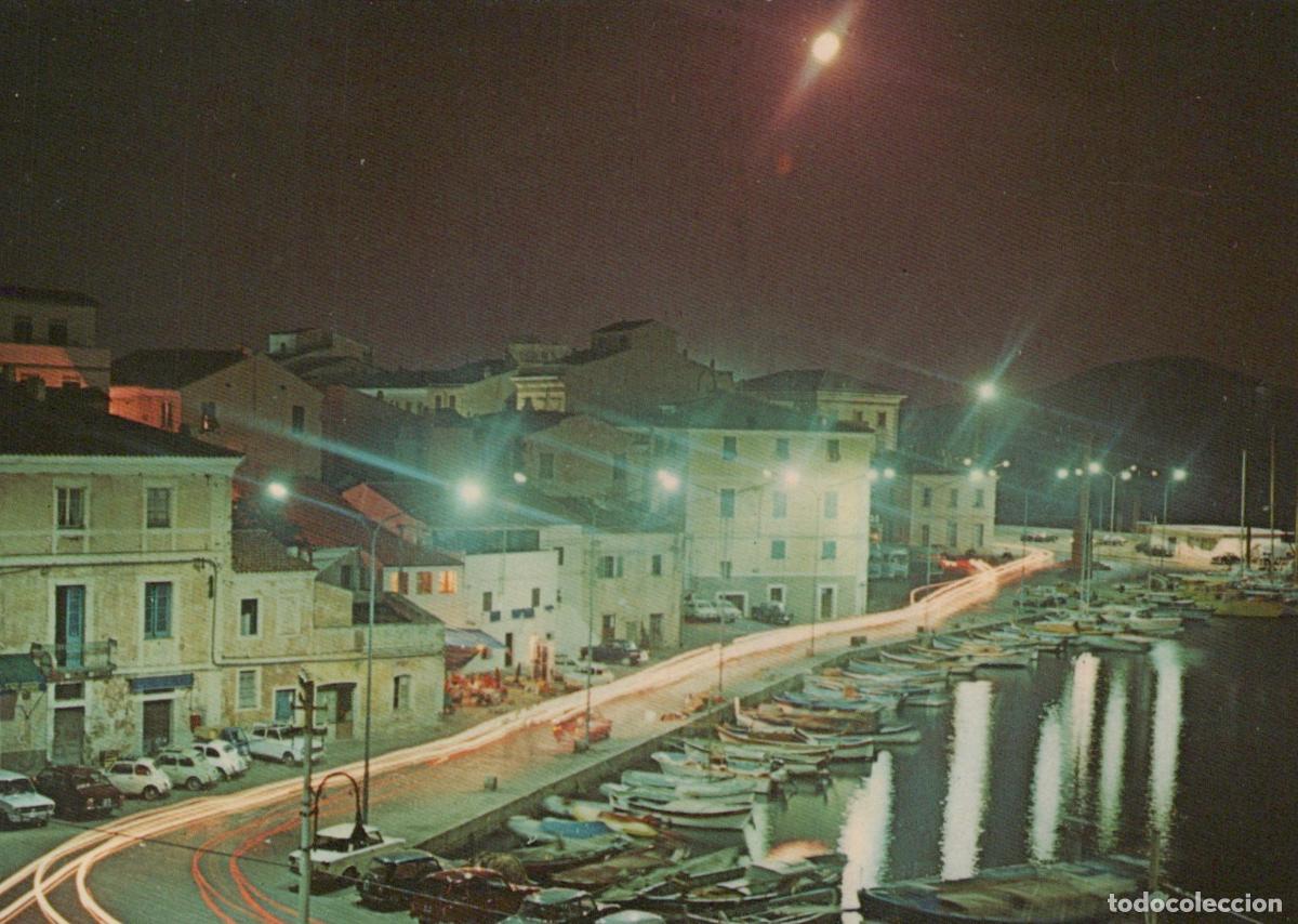 Cartoline: Italy La Maddalena Cala Gavetta Night View Boats in Harbor Long Unposted *YAN326
