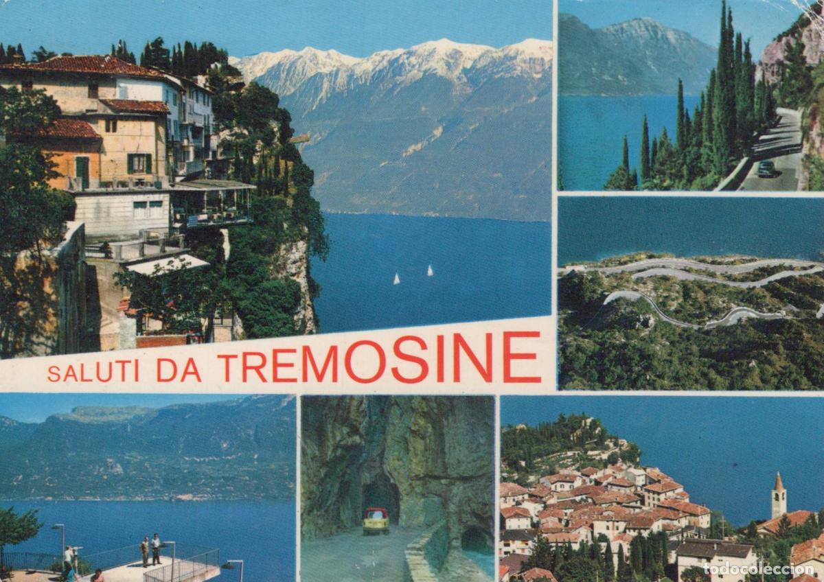 Postales: Italy Tremosine Lake Garda Panoramic Views of Lake Mountains and Village *YAN500