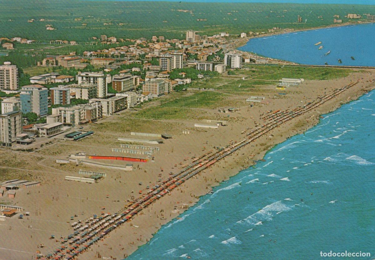 Postkarten: Italy Lido Degli Estensi Aerial View Beach Coastline Buildings Panorama *YAN504