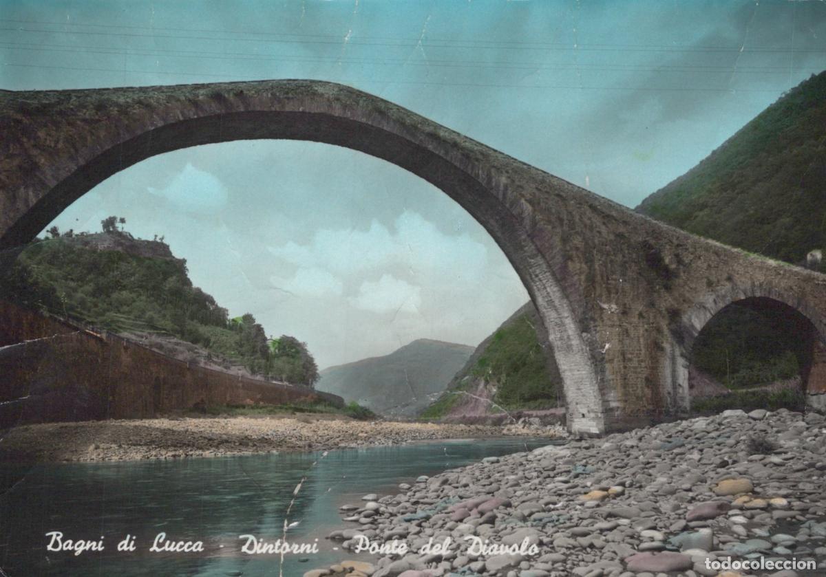 Postkarten: Italy Bagni DI Lucca Dintorni Ponte del Diavolo Devil S Real Photo *YAN514