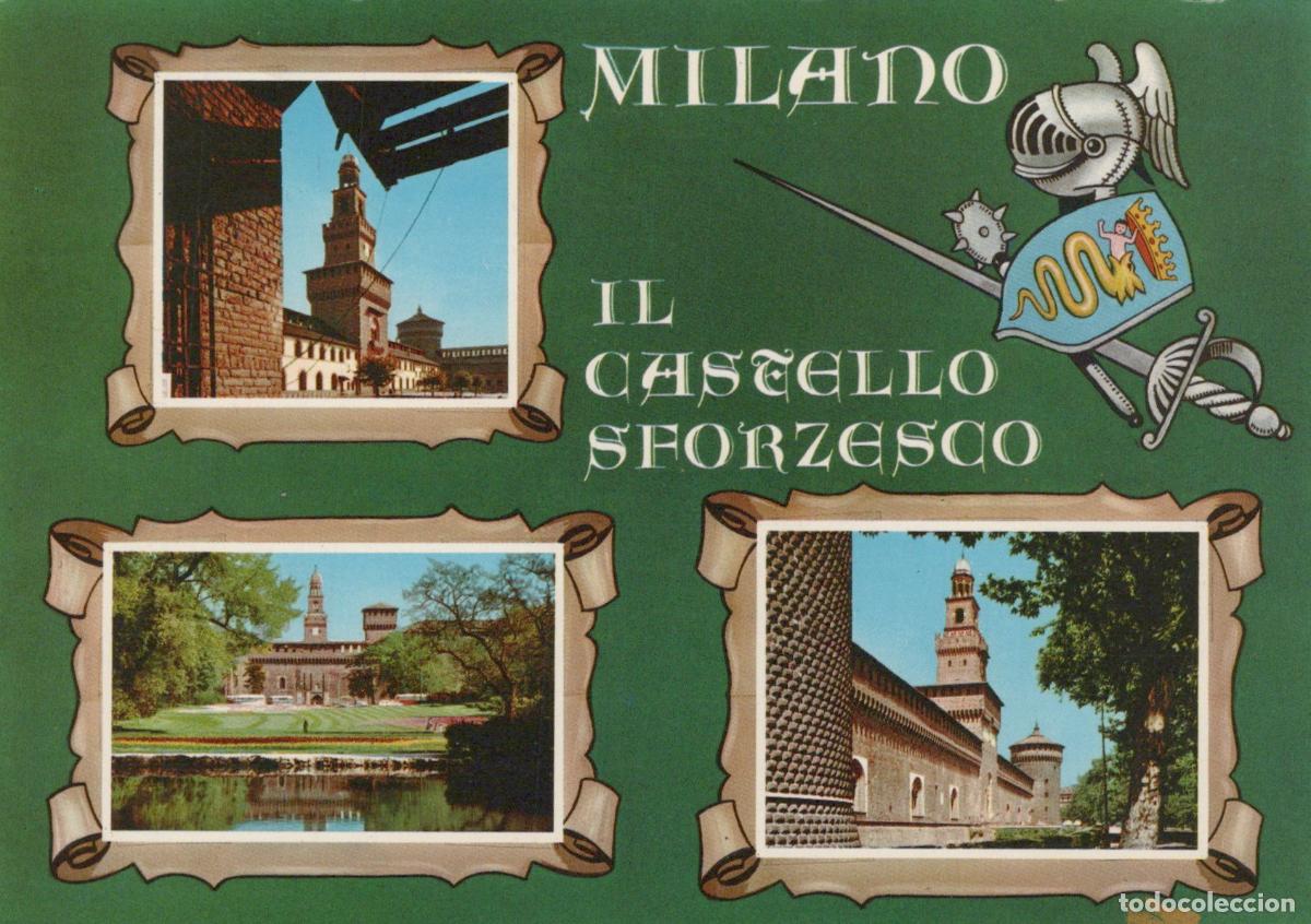 Postkarten: Italy Milan Sforzesco Castle Multiple Views Architecture 1960s *YAN508