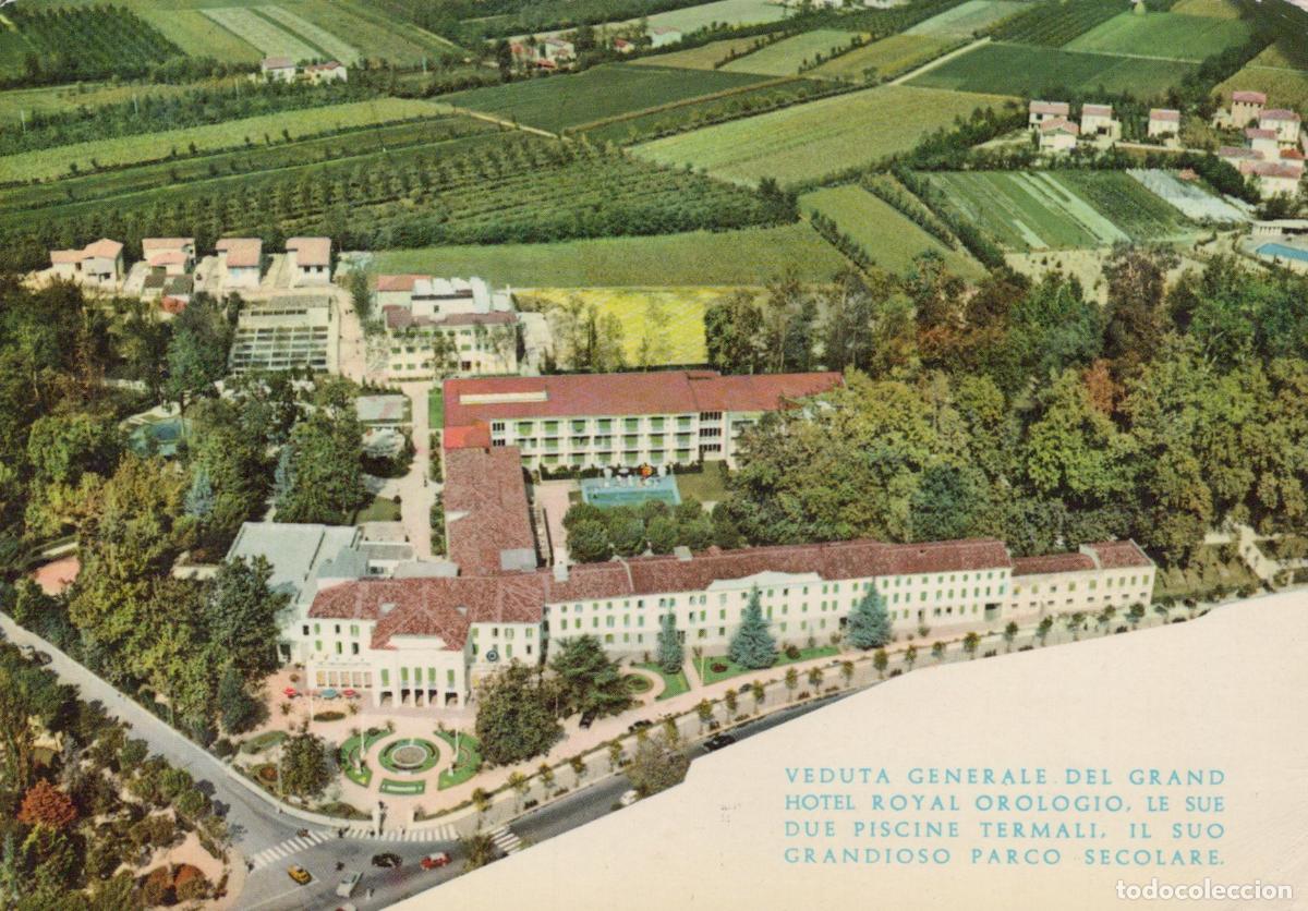 Postkarten: Italy Abano Terme Aerial View of Grand Hotel Royal Orologio Unposted *YAN356