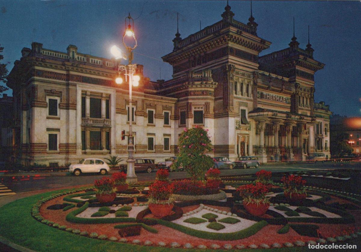 Postkarten: Italy Salsomaggiore Terme Berzieri By Night Architecture *YAN530