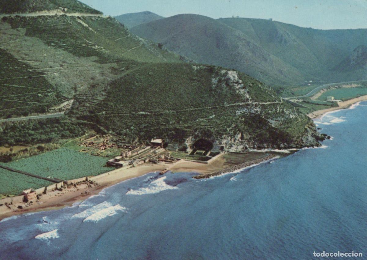 Postais: Italy Sperlonga Aerial View Tiberius Grotto Beach Coastline Landscape *YAN534