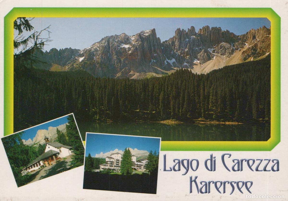 Postales: Italy Carezza Al Lago Dolomites Karersee Lake Carezza Mountain Landscape *YAN528