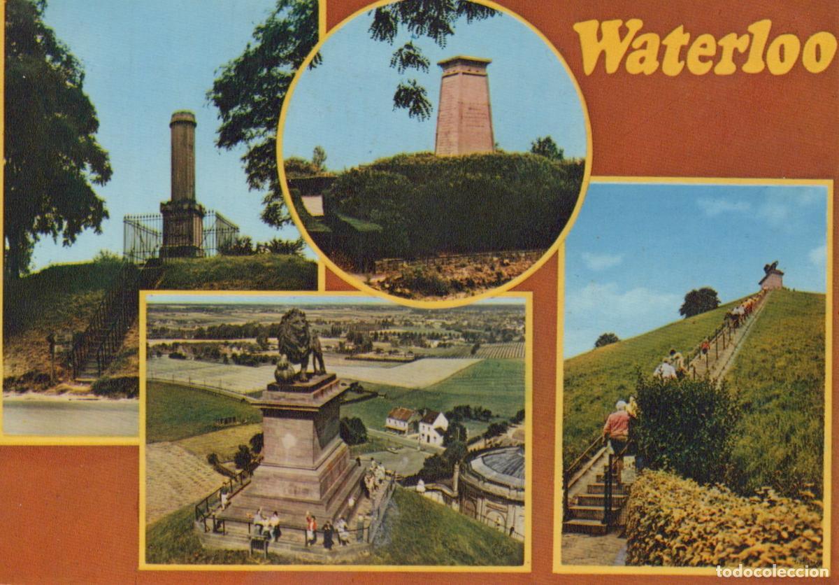 Cartoline: Belgium Waterloo Lion S Mound Gordon Hanoverian Monuments Unposted *YAN573