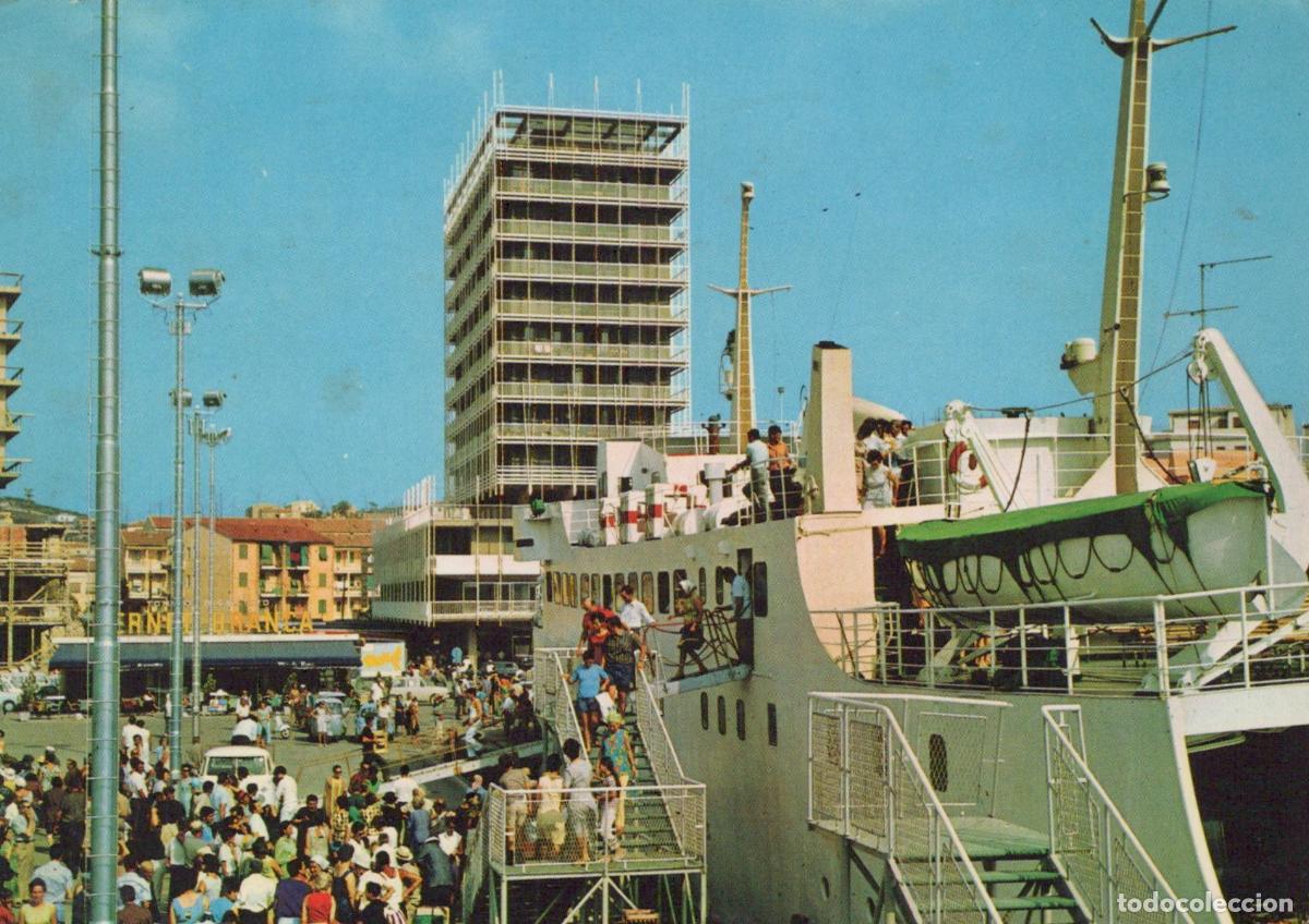 Cartoline: Italy Portoferraio Elba Island Busy Seaport With Ship and Modern *YAN590