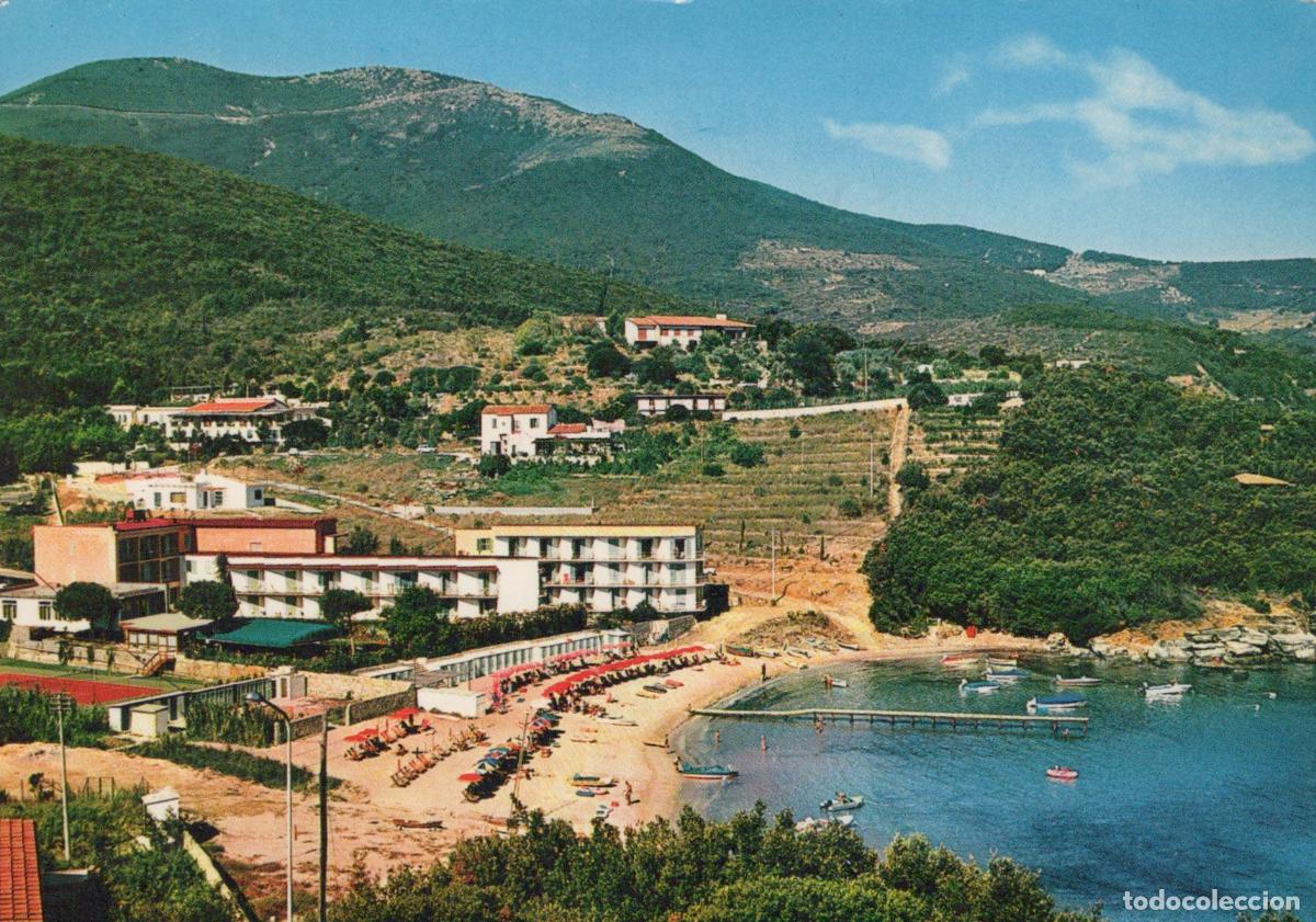 Cartoline: Italy Isola D Elba Golfo DI Spartaia and Hotel Desir&eacute;e Scenic Unposted *YAN595