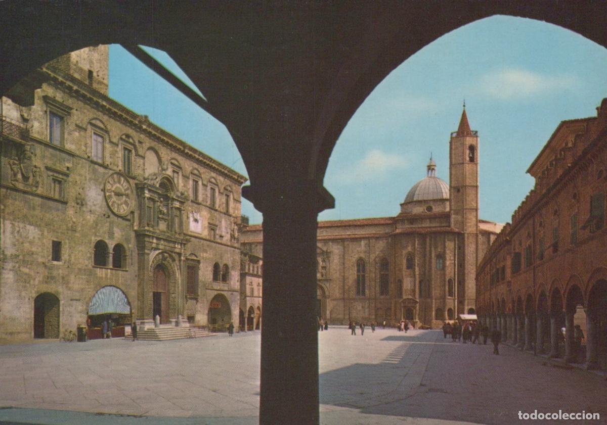 Postales: Italy Ascoli Piceno Piazza del Popolo Historic Square Architecture *YAN437