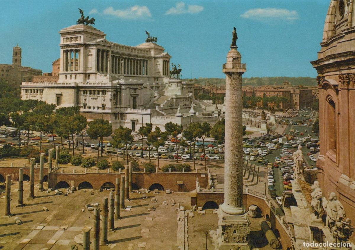 Cartoline: Italy Rome Trajan S Column and Altar of the Nation Historic Unposted *YAN614