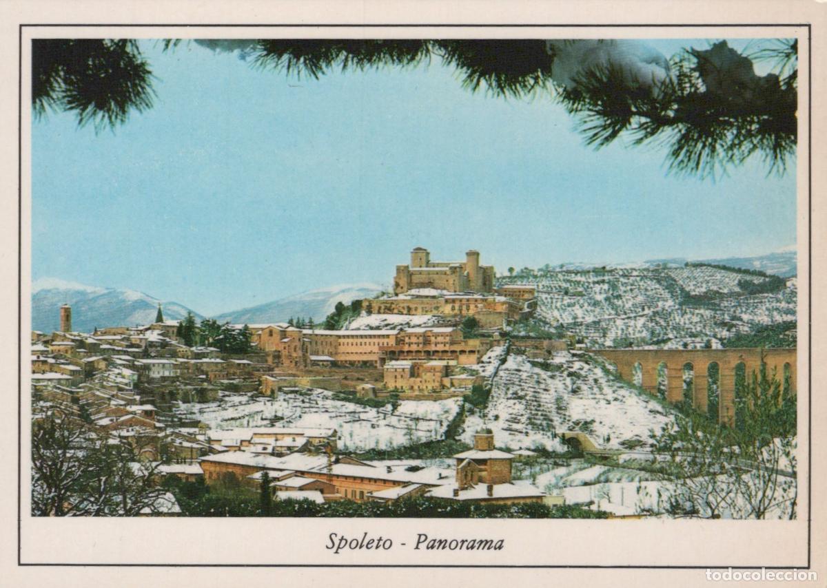 Postais: Italy Spoleto Panorama Winter Snow Landscape Cityscape Unposted *YAN457