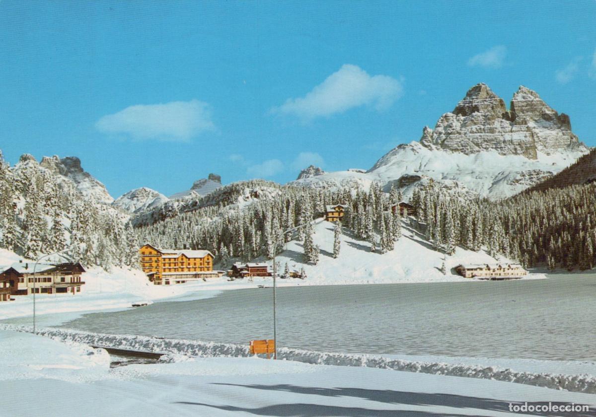 Postais: Italy Misurina Winter Wonderland At Lake With Snow Covered Mountains and *YAN650