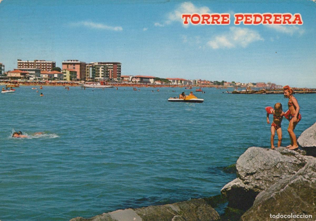 Cartoline: Italy Torre Pedrera Beach Hotels Seen From the Sea Vintage *YAN477