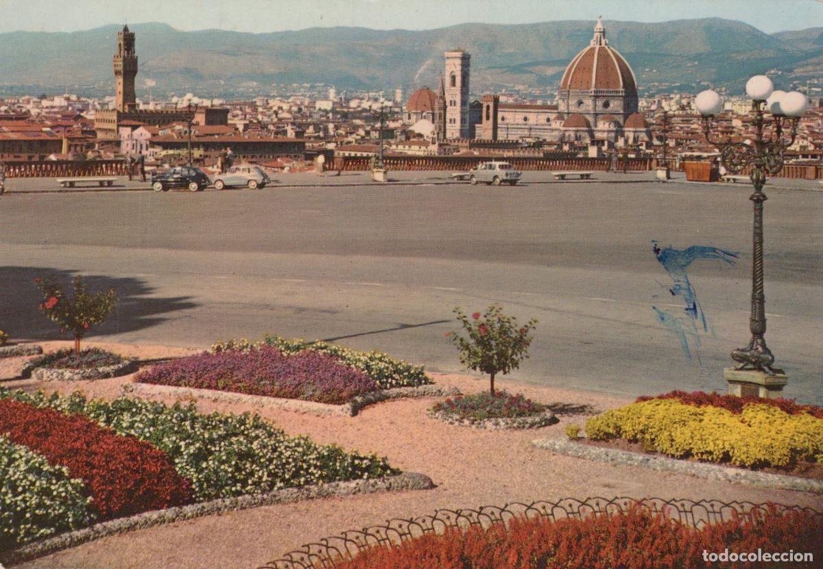 Cartoline: Italy Florence Panoramic View With Duomo and Bell Tower Flower Unposted *YAN663