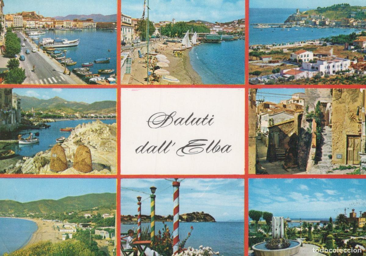 Cartoline: Italy Elba Island Multi View Collage Saluti Dall Elba Coastal Towns *YAN481