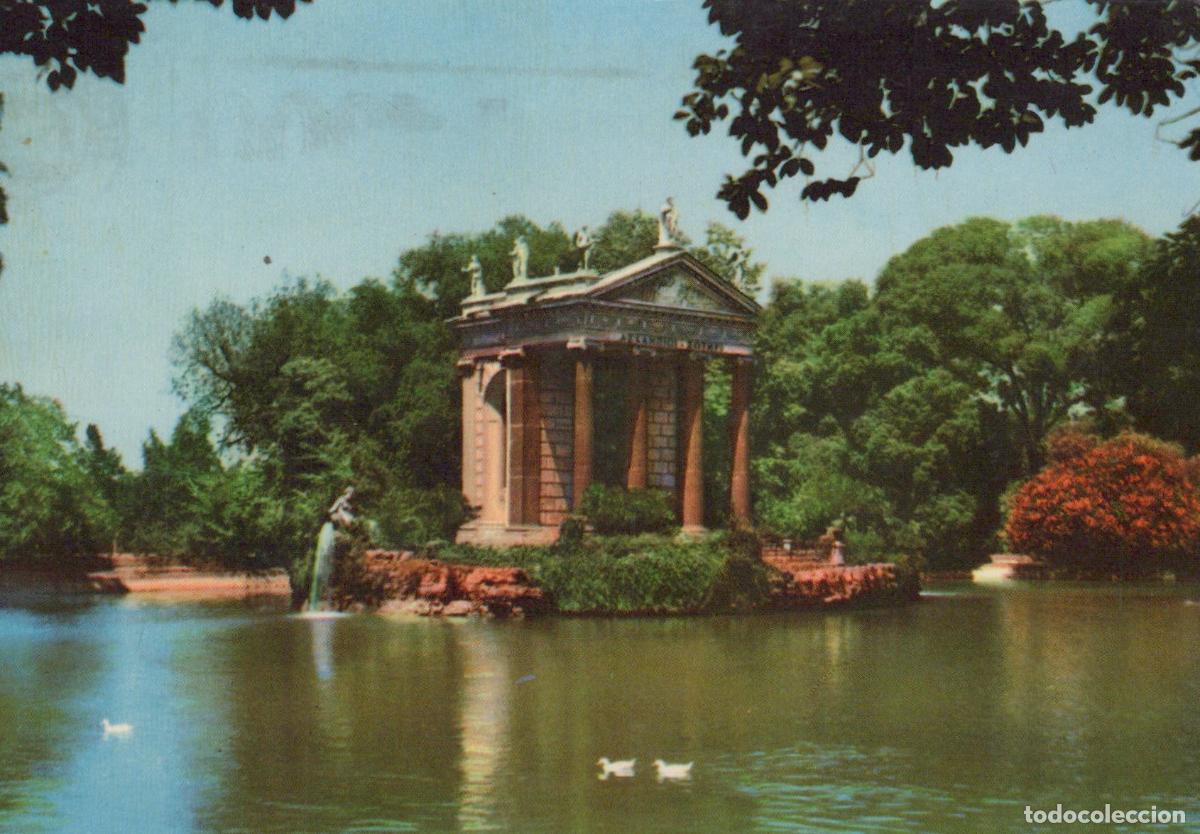Cartes Postales: Italy Rome Villa Borghese the Little Lake Temple of Aesculapius *YAN705