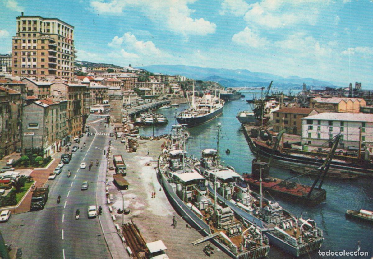 Cartes Postales: Italy Savona Via Aurelia and Port With Ships and Waterfront Buildings *YAN527