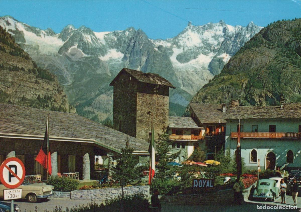 Cartes Postales: Italy Courmayeur Val D Aosta Mont Blanc Chain Alpine Village View *YAN755