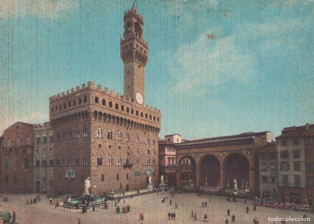 Cartes Postales: Italy Florence Piazza della Signoria Palazzo Vecchio Square Fountain *YAN760