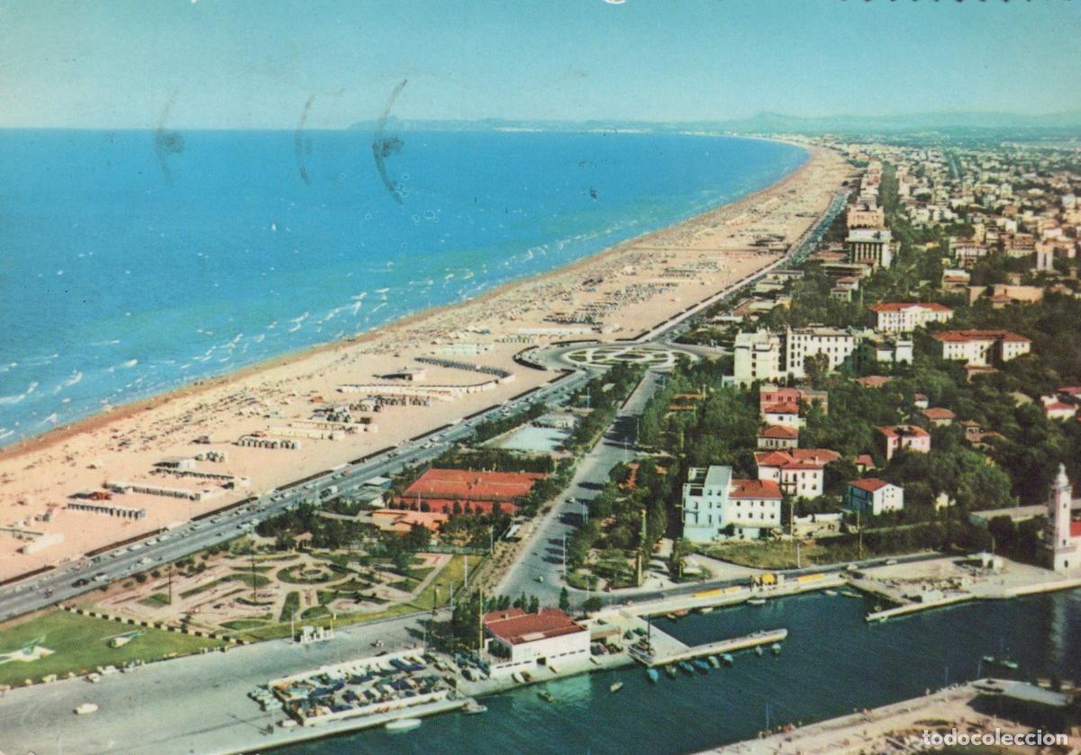 Cartes Postales: Italy Rimini Aerial View of Beachfront Marina and City Panorama *YAN770
