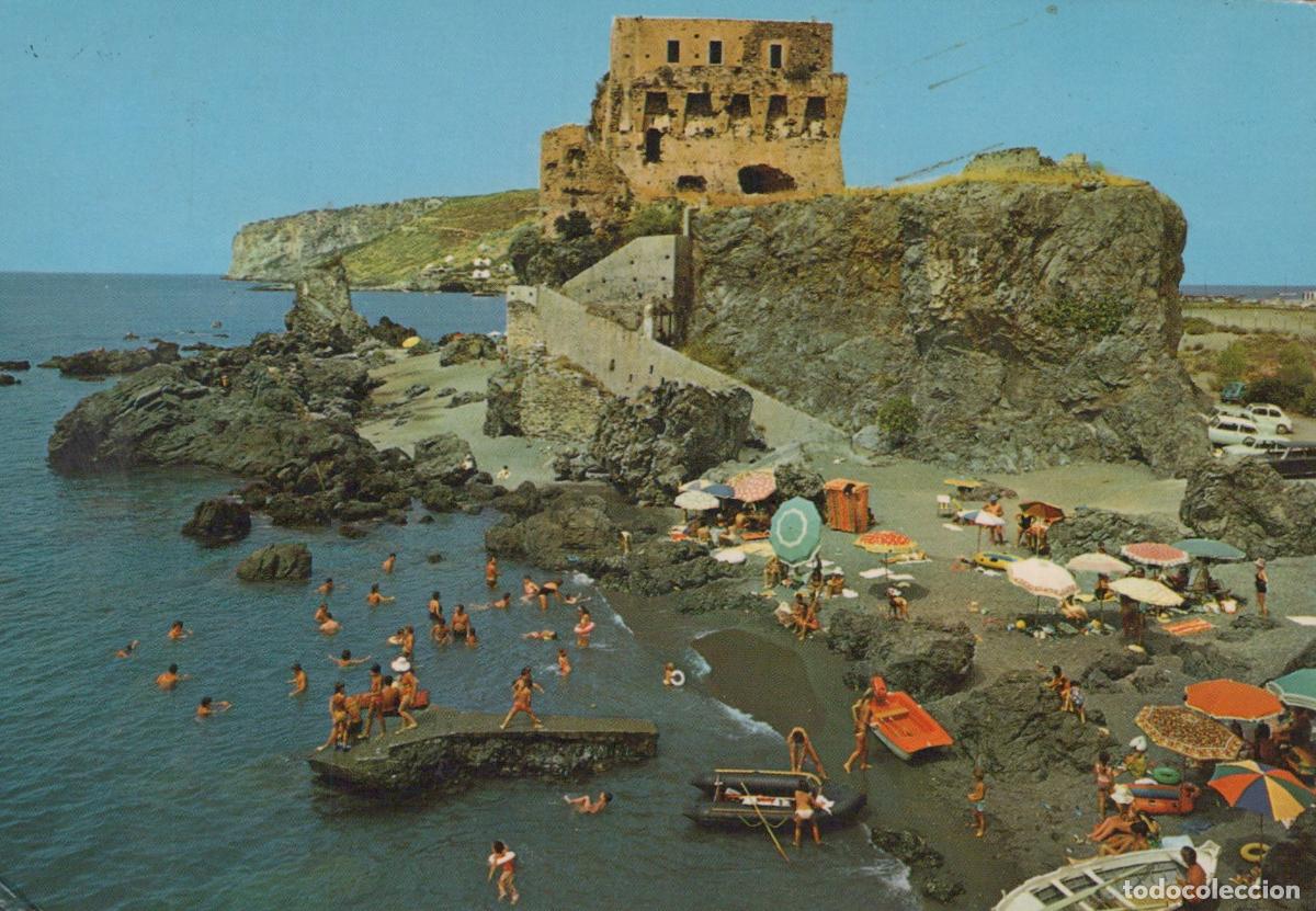 Cartes Postales: Italy Praia A Mare Torre and Scogliera DI Fiuzzi Beach With Swimmers *YAN780