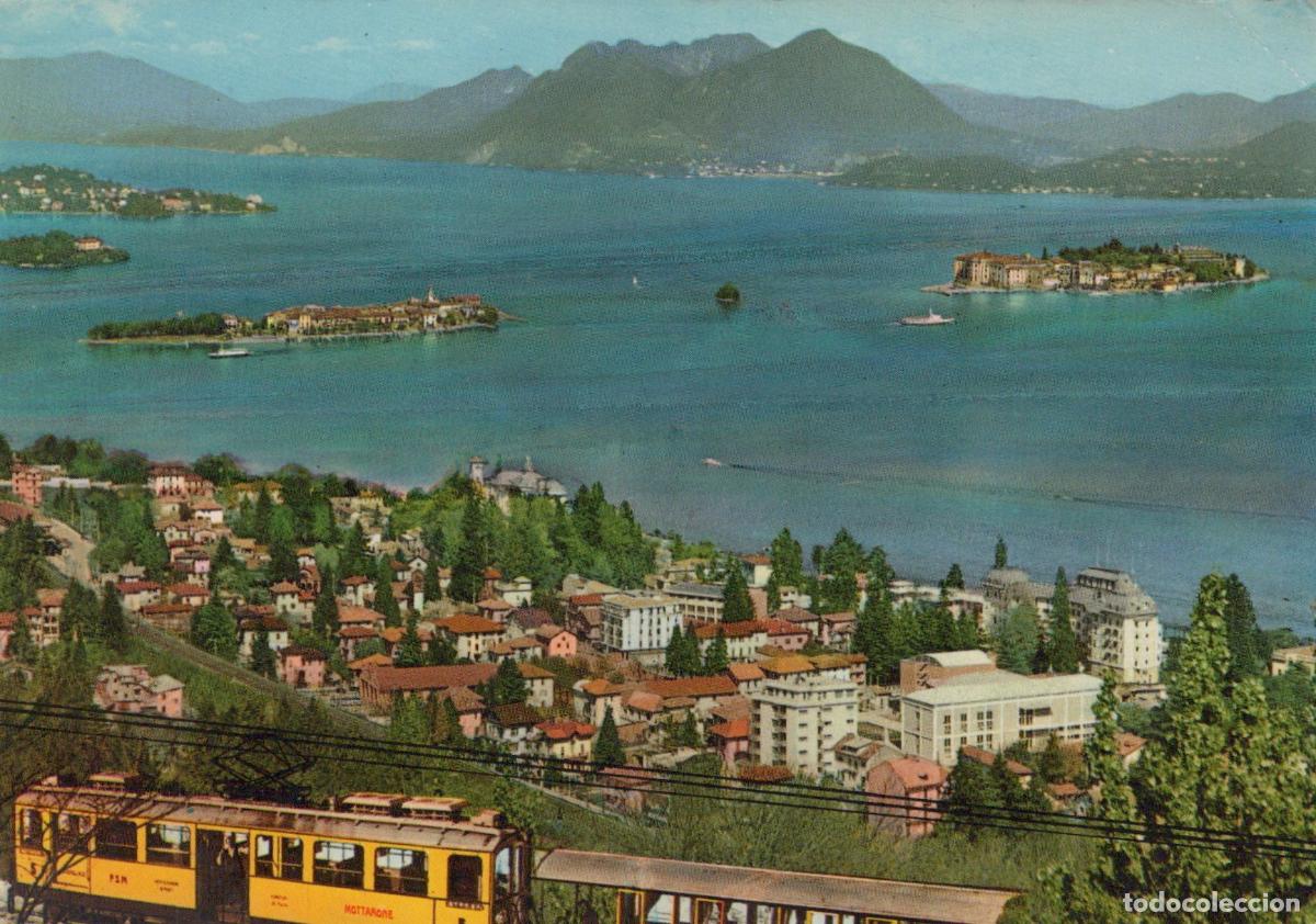 Cartoline: Italy Stresa Lake Maggiore With Borromean Islands and Mottarone Railway *YAN783