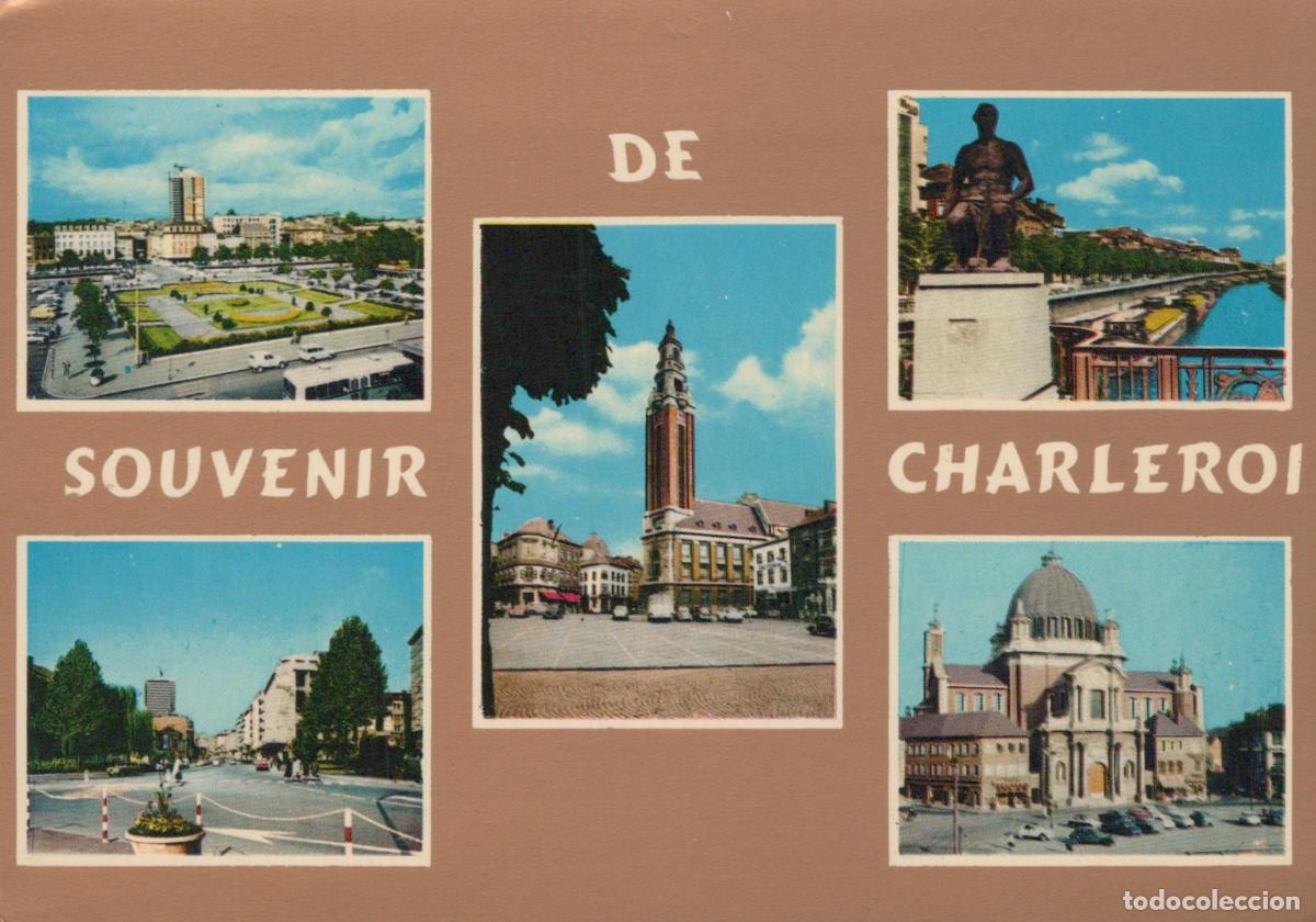 Postcards: Belgium Charleroi Souvenir Multi View Cityscape Architecture Unposted *YAN571