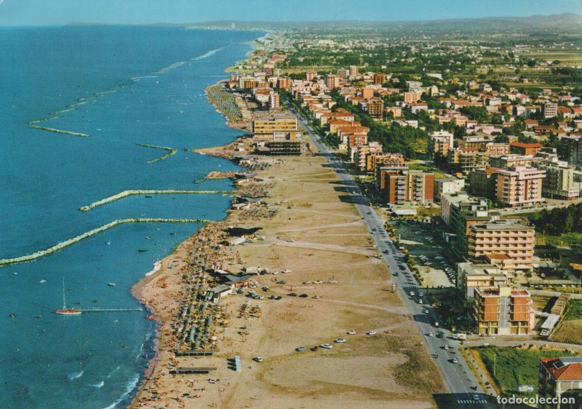 Postcards: Italy Cesenatico Val Verde Villamarina Aerial View Beach Coastline 1960s *YAN793