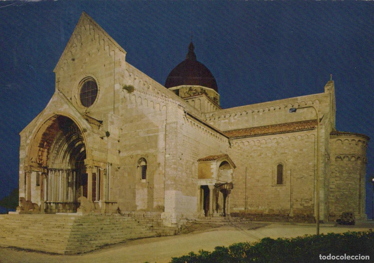 Postales: Italy Ancona Cathedral Duomo Notturno Nightly View Architecture *YAN813