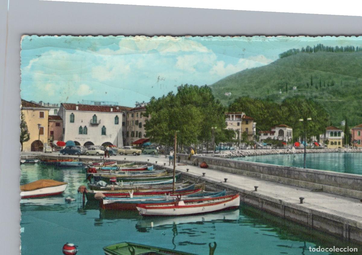 Postales: Italy Lake Garda Harbour and Captain S House Boats Waterfront *YAN830