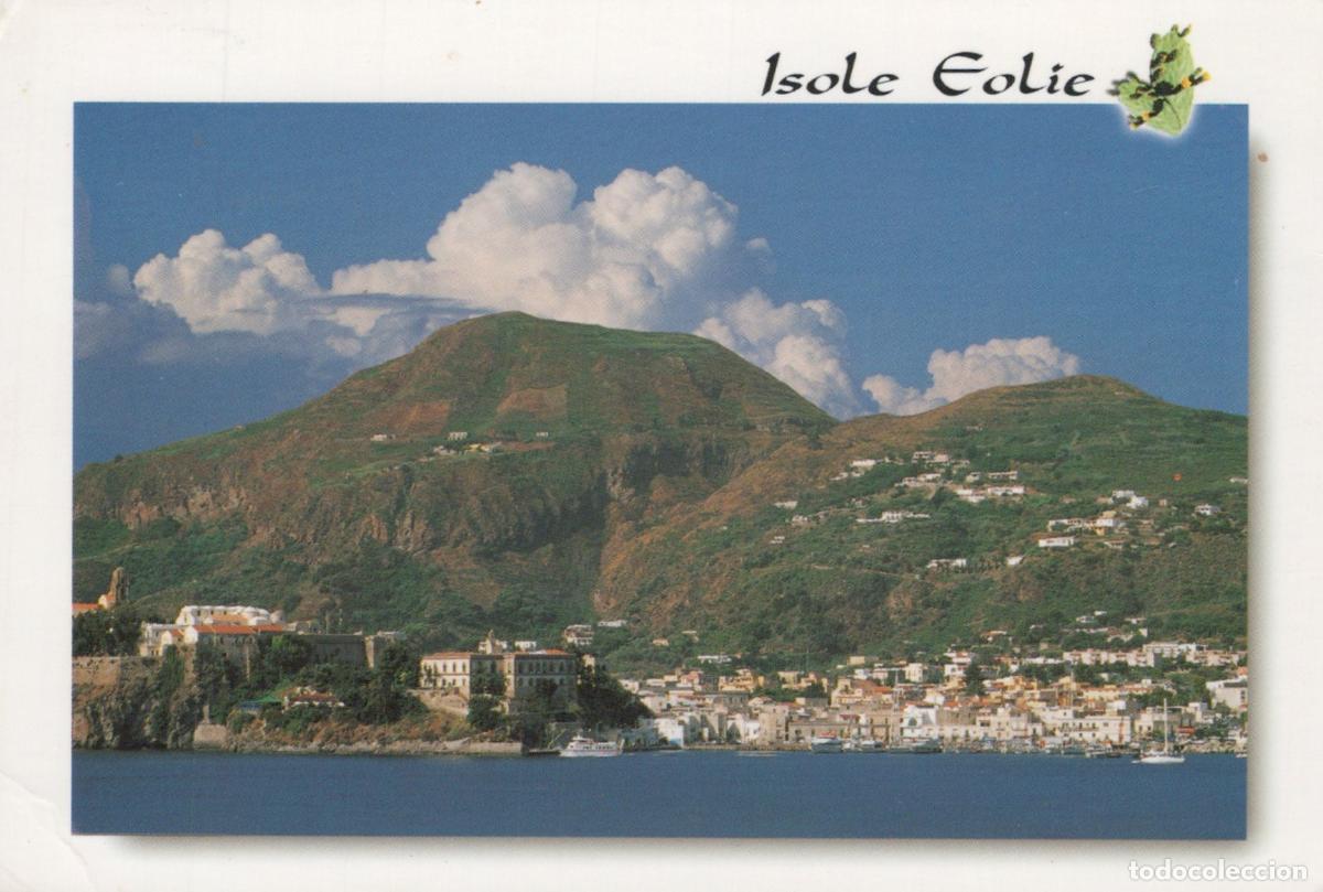 Postales: Italy Lipari Aeolian Islands Coastal Town Landscape View *YAN845