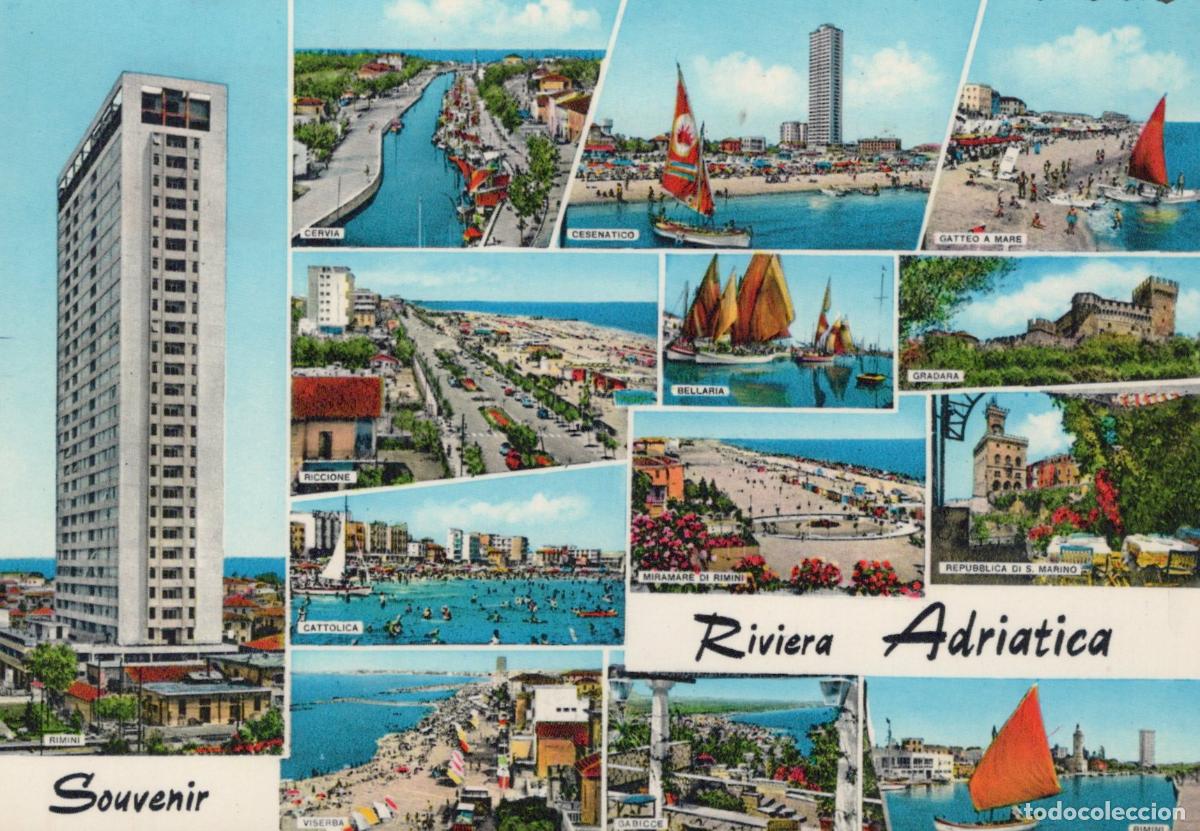 Cartes Postales: Italy Rimini Riviera Adriatica Multi View Cesenatico Bellaria *YAN854