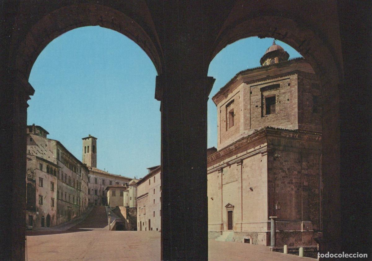 Cartes Postales: Italy Spoleto Duomo Square and Caio Melisso Opera House Through Unposted *YAN622