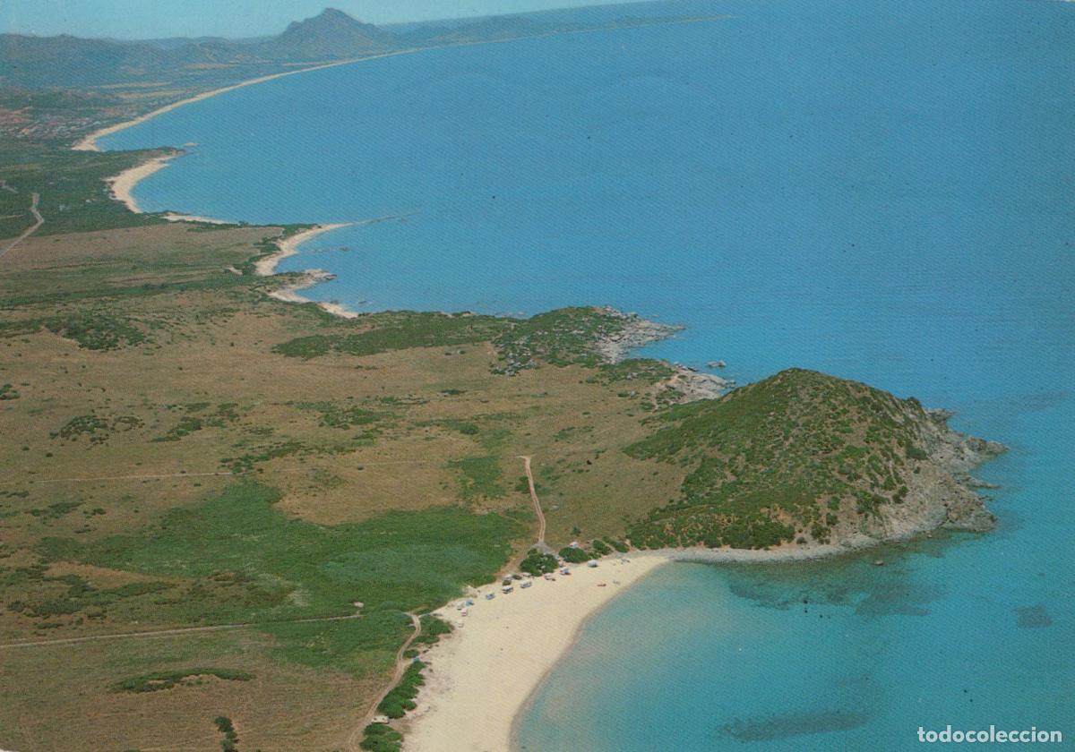 Postcards: Italy Muravera Sardinia Aerial View of Costa Rei Beach and Coastline *YAN889