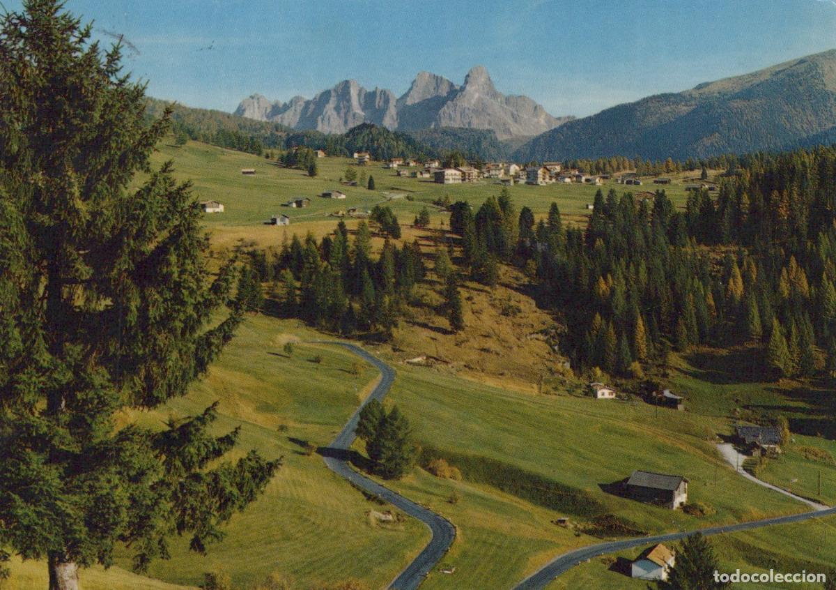 Cartoline: Italy Bellamonte Dolomites Mountain Village Panorama 1950s *YAN883