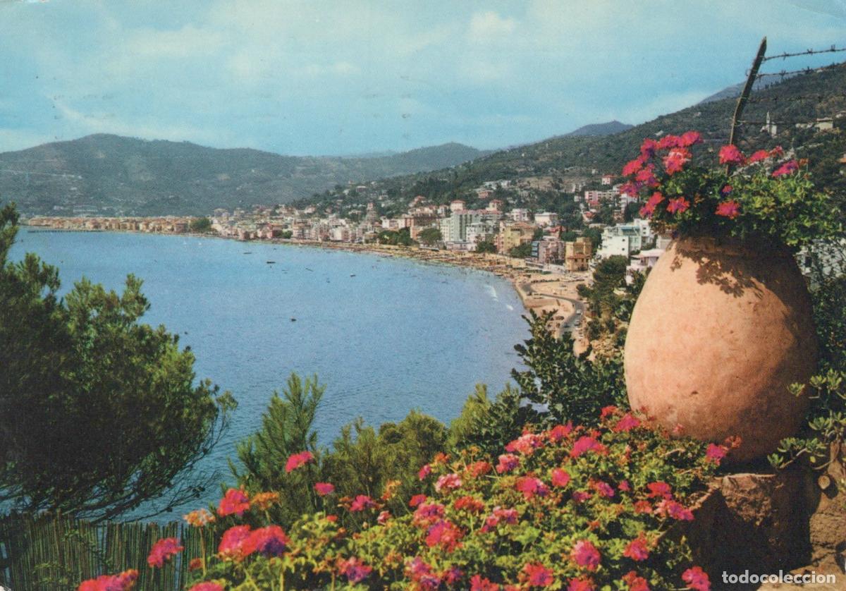 Postais: Italy Alassio Panorama From the East Italian Riviera Coastal Town Beach *YAN895