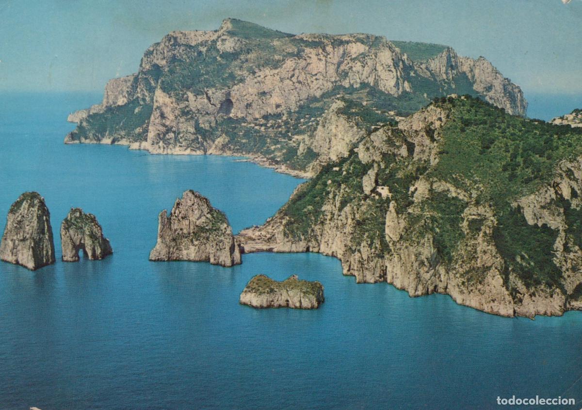 Cartes Postales: Italy Capri Faraglioni Rocks Aerial View Mediterranean Sea Landscape *YAN894