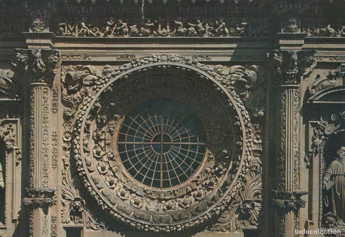 Cartoline: Italy Lecce Holy Cross Church Rosette Window Detail Architecture *YAN900