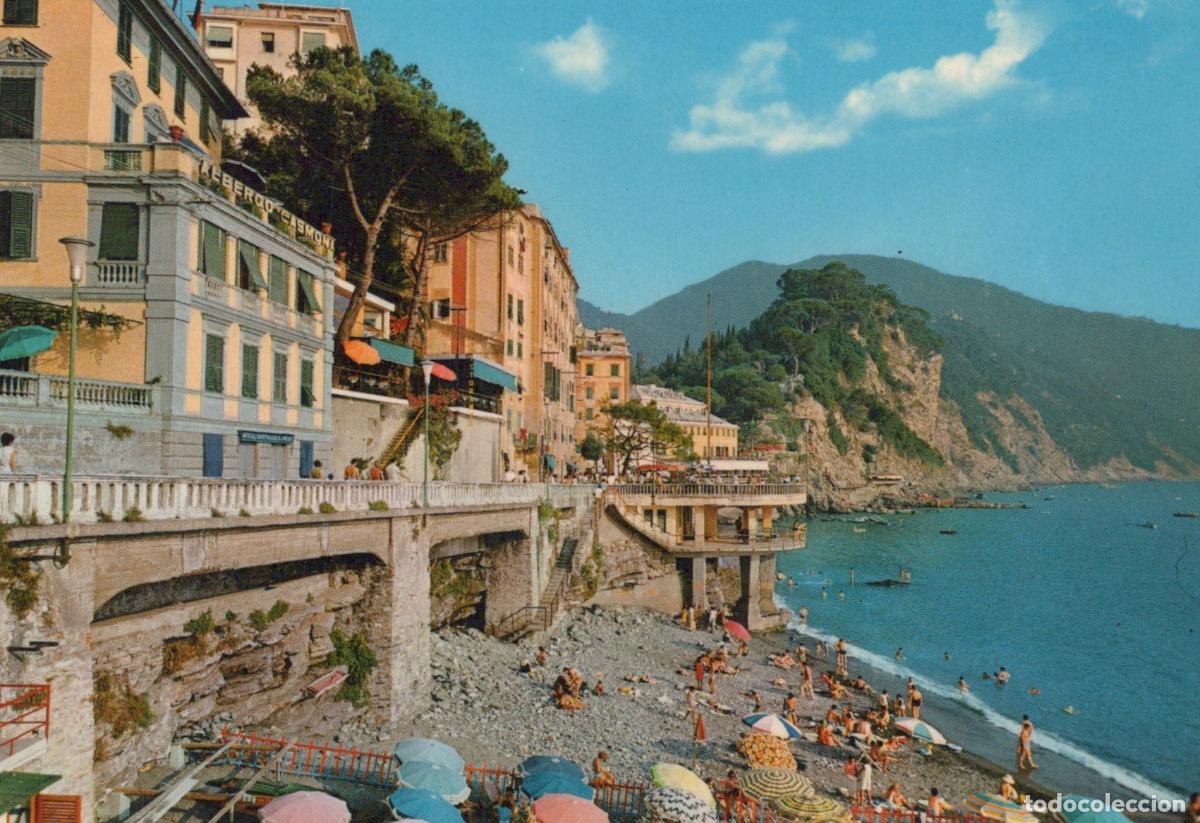 Postais: Italy Camogli Panoramic View of the Promenade and Beach Cenobio Dei Dogi *YAN652