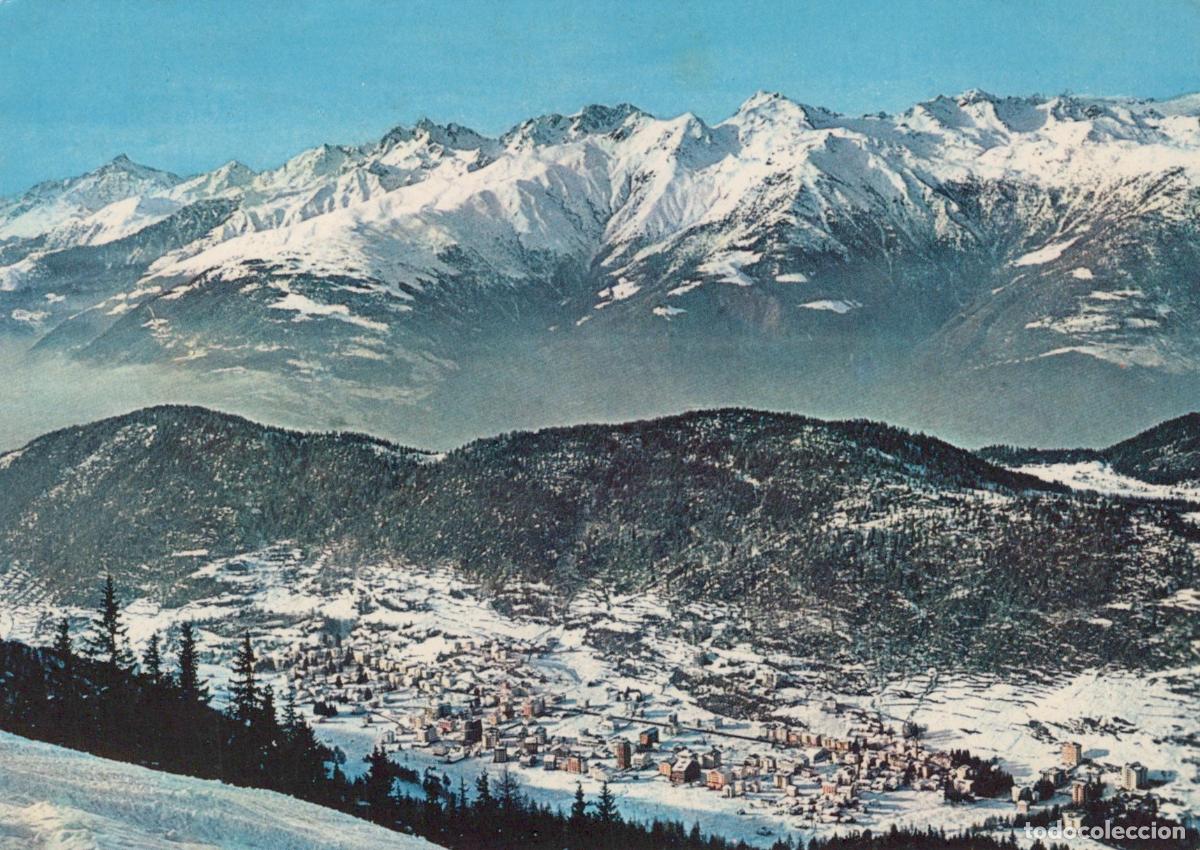 Postcards: Italy Aprica Winter Mountain Landscape Snow Covered Village Alps View *YAN671